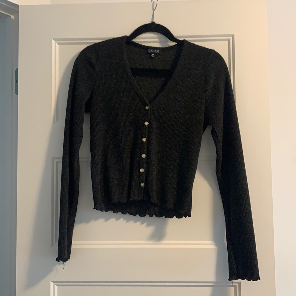 Button down sweater top